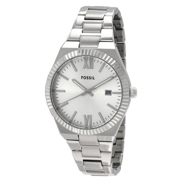 NWT Authentic Fossil Scarlette Quartz Silver Dial Women's Watch - Picture 1 of 3